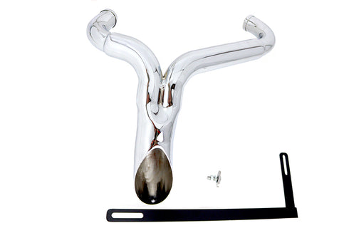 Wyatt Gatling Wyatt Gatling inchY inch Exhaust Pipe Header Chrome - 30-0776