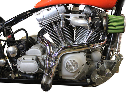 Wyatt Gatling Wyatt Gatling inchY inch Exhaust Pipe Header Chrome - 30-0778