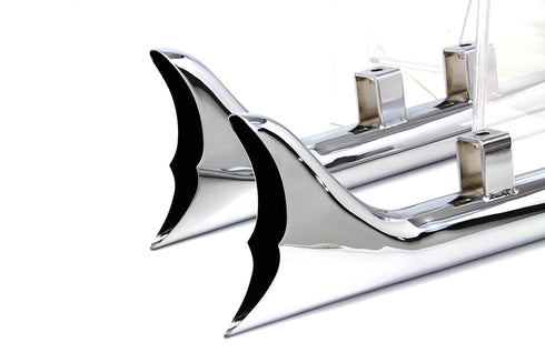 Wyatt Gatling Wyatt Gatling 32 inch Scalloped Fishtail Set Chrome - 30-0781