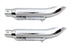 Wyatt Gatling 16 inch Turn Out Muffler Set Chrome - 30-0784
