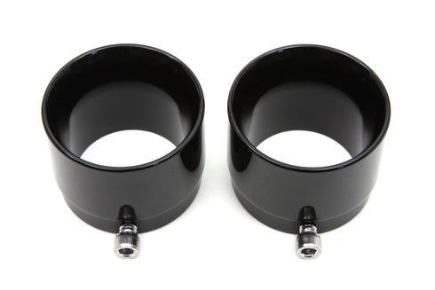 Wyatt Gatling Black Tips for Straight Pipe Exhausts - 30-0799