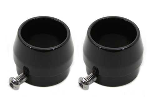 V-Twin Gloss Black Tips for 1-3/4 Straight Pipe Exhausts - 30-0800