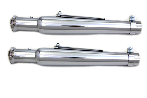 Wyatt Gatling Chrome Megaphone Muffler Set - 30-0827