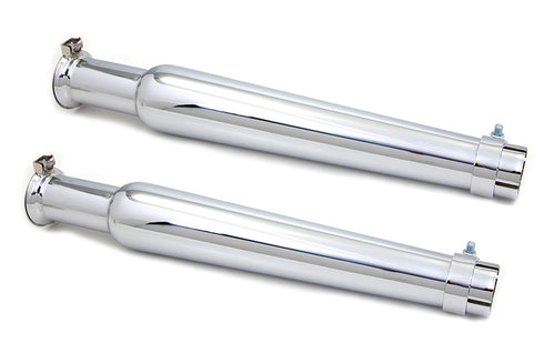 Wyatt Gatling Chrome Megaphone Muffler Set - 30-0827