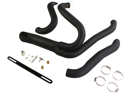 Wyatt Gatling Black Wyatt Gatling 2 into 1 Exhaust Pipe Header Kit - 30-0838