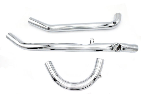 Paughco UL Upsweep Exhaust Header Set Chrome - 30-0851