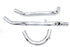 Paughco UL Upsweep Exhaust Header Set Chrome - 30-0851
