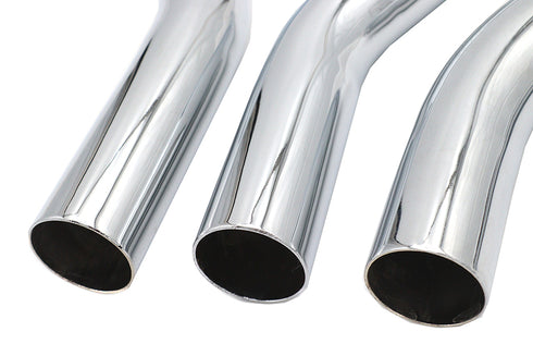 Paughco UL Upsweep Exhaust Header Set Chrome - 30-0851