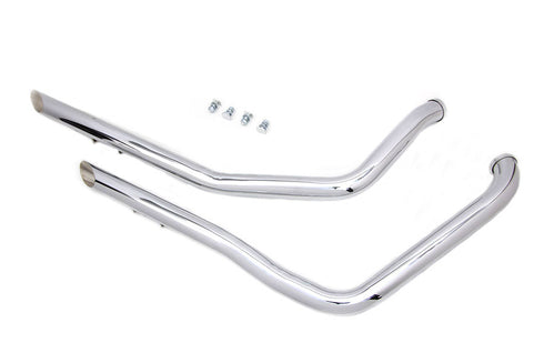 Paughco Drag Pipe Set Chrome - 30-0886
