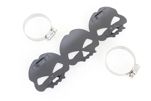 V-Twin Black Skull Heat Shield - 30-0888