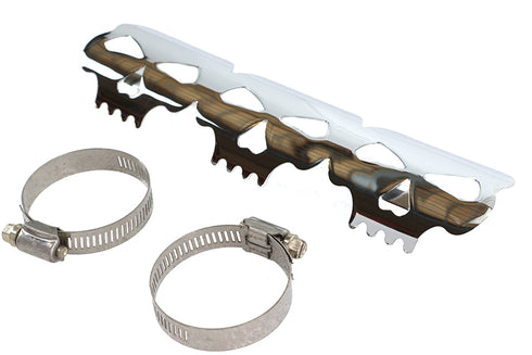 V-Twin Chrome Skull Heat Shield - 30-0889