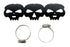 V-Twin Black Skull Heat Shield - 30-0890