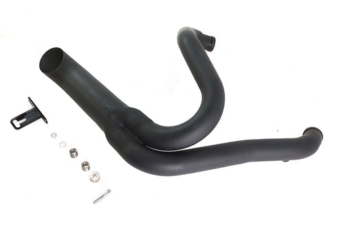 Wyatt Gatling Black Wyatt Gatling 2 into 1 Exhaust Pipe Header Kit - 30-0923
