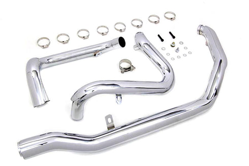 V-Twin M8 True Dual Header Set Chrome - 30-0933