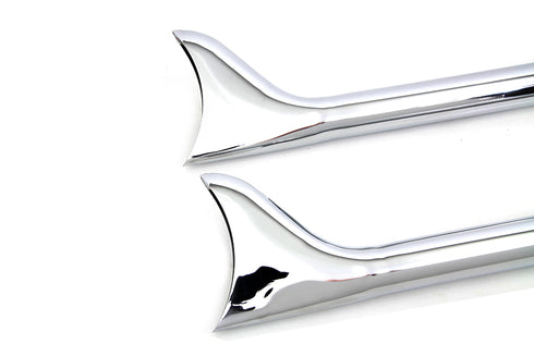 Wyatt Gatling 36 inch Straight Fishtail Extension Set Chrome - 30-0950