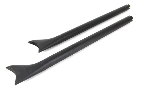 Wyatt Gatling 36 inch Straight Fishtail Exhaust Extension Set Black - 30-0959