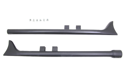 V-Twin M8 36 inch Straight Fishtail Exhaust Extension Set Black - 30-0960