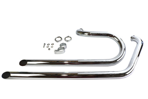 V-Twin Side By Side Drag Pipe Set Chrome - 30-1023