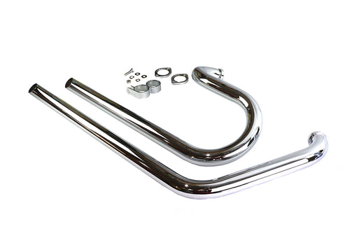 V-Twin Side By Side Drag Pipe Set Chrome - 30-1023