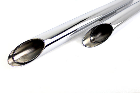 MCM MCM Illusion Drag Pipe Set Chrome - 30-1142