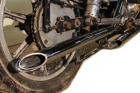 MCM MCM Illusion Drag Pipe Set Chrome - 30-1143