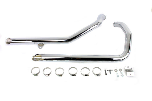 MCM MCM Illusion Drag Pipe Set Chrome - 30-1144