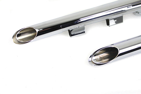 MCM MCM Illusion Drag Pipe Set Chrome - 30-1145