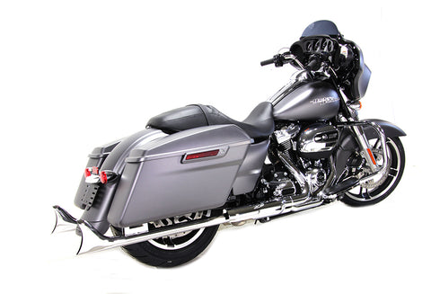 Wyatt Gatling M8 36 inch Straight Fishtail Exhaust Extension Set Chrome - 30-1147