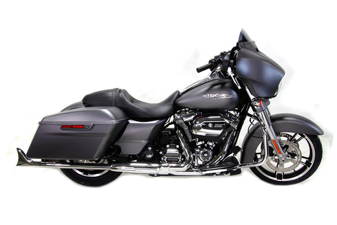 Wyatt Gatling M8 36 inch Straight Fishtail Exhaust Extension Set Chrome - 30-1147