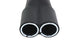 V-Twin 2:1 24 inch Collector Turn Out Muffler Black - 30-1252
