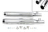 V-Twin Chrome Slip On Muffler Set With Chrome Tips - 30-1281