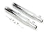 V-Twin Chrome Slip On Muffler Set With Chrome Tips - 30-1281
