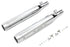 V-Twin Chrome Slip On Muffler Set With Chrome Tips - 30-1281