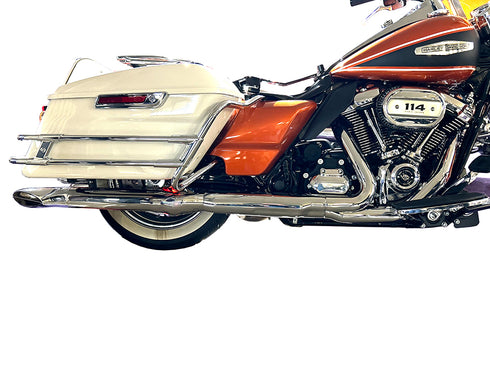 V-Twin Turn Out Muffler Set Classic 1967 Style Chrome - 30-1292