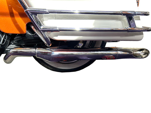 V-Twin Turn Out Muffler Set Classic 1967 Style Chrome - 30-1292