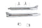 V-Twin 1961 Style Fishtail Muffler Kit Chrome - 30-1301