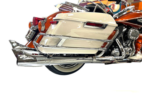 V-Twin 1961 Style Fishtail Muffler Kit Chrome - 30-1301