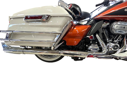 V-Twin 1961 Style Fishtail Muffler Kit Chrome - 30-1301