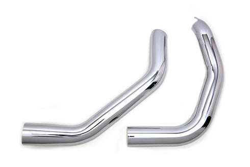 V-Twin Plain Heat Shield Set Chrome - 30-1304