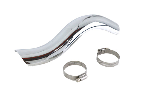V-Twin Chrome Rear Heat Shield - 30-1311