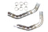 V-Twin Drilled Heat Shield Set Chrome - 30-1313