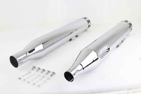 V-Twin M8 Revolver Muffler Set with Black Tip - 30-1377