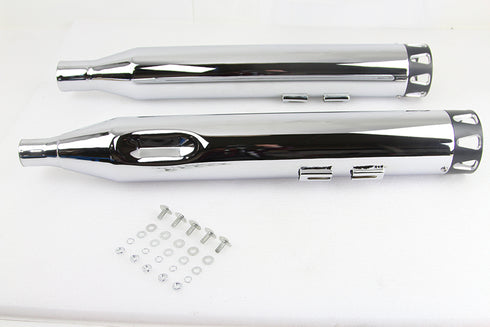 V-Twin M8 Revolver Muffler Set with Black Tip - 30-1377