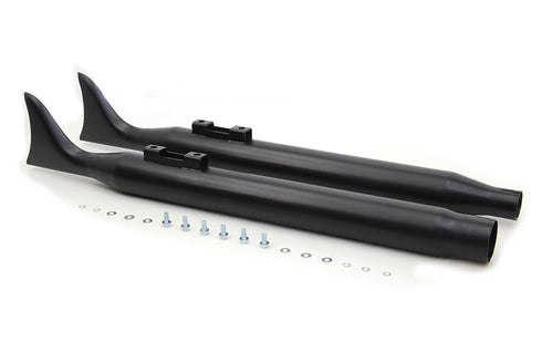 V-Twin M8 Black Fishtail Muffler Set - 30-1391