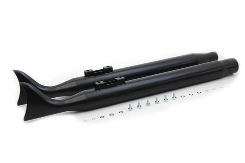 V-Twin M8 Black Fishtail Muffler Set - 30-1391