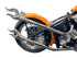 V-Twin 31 inch Straight Flame Exhaust Pipe Extension Set Chrome - 30-1433