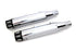 V-Twin Chrome Tapered Revolver Tip Muffler Set - 30-1614