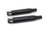 V-Twin Black Highlighted Revolver Tip Muffler Set - 30-1616