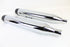 V-Twin 32 inch Chrome Muffler Set with Black Tapered End Tips - 30-1653