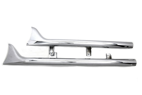 V-Twin Indian Straight Fishtail Set Chrome - 30-1761